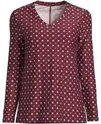Lands' End Women's Long Sleeve Performance V-Neck Top