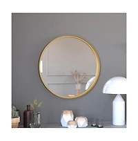 Merrick Lane Monaco Accent Wall Mirror With Metal Frame For Bathroom, Vanity, Entryway, Dining Room, & Living Room