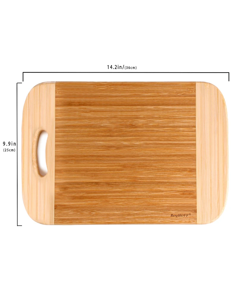 BergHOFF Bamboo 2 Piece Two-Toned Board and Aaron Probyn Cheese Knife Set