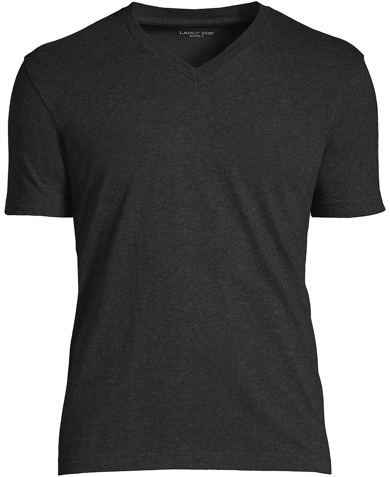 Lands' End Big & Tall Super-t Short Sleeve V-Neck T-Shirt