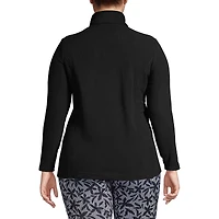 Lands' End Women's Plus Anyweather Fleece Full Zip Jacket