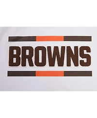 Women's Pro Standard White Cleveland Browns New Helmet Capsule Cropped T-shirt