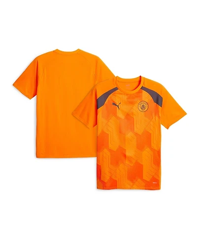 Men's Puma Orange Manchester City 2023/24 Pre-Match Jersey
