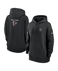 Women's Nike Black Atlanta Falcons 2023 Sideline Club Fleece Pullover Hoodie