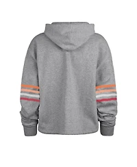 Women's '47 Brand Heather Gray Distressed Tampa Bay Buccaneers Upland Bennett Pullover Hoodie