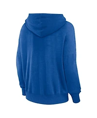 Women's Fanatics Heather Royal Florida Gators Campus Lace-Up Pullover Hoodie