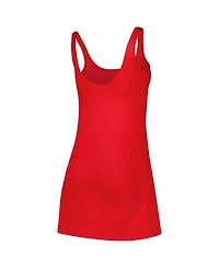 Women's ZooZatz Red Wisconsin Badgers Logo Scoop Neck Dress