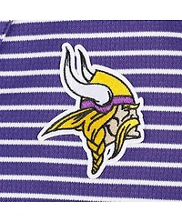 Women's Antigua Purple Minnesota Vikings Maverick Waffle Henley Long Sleeve T-shirt