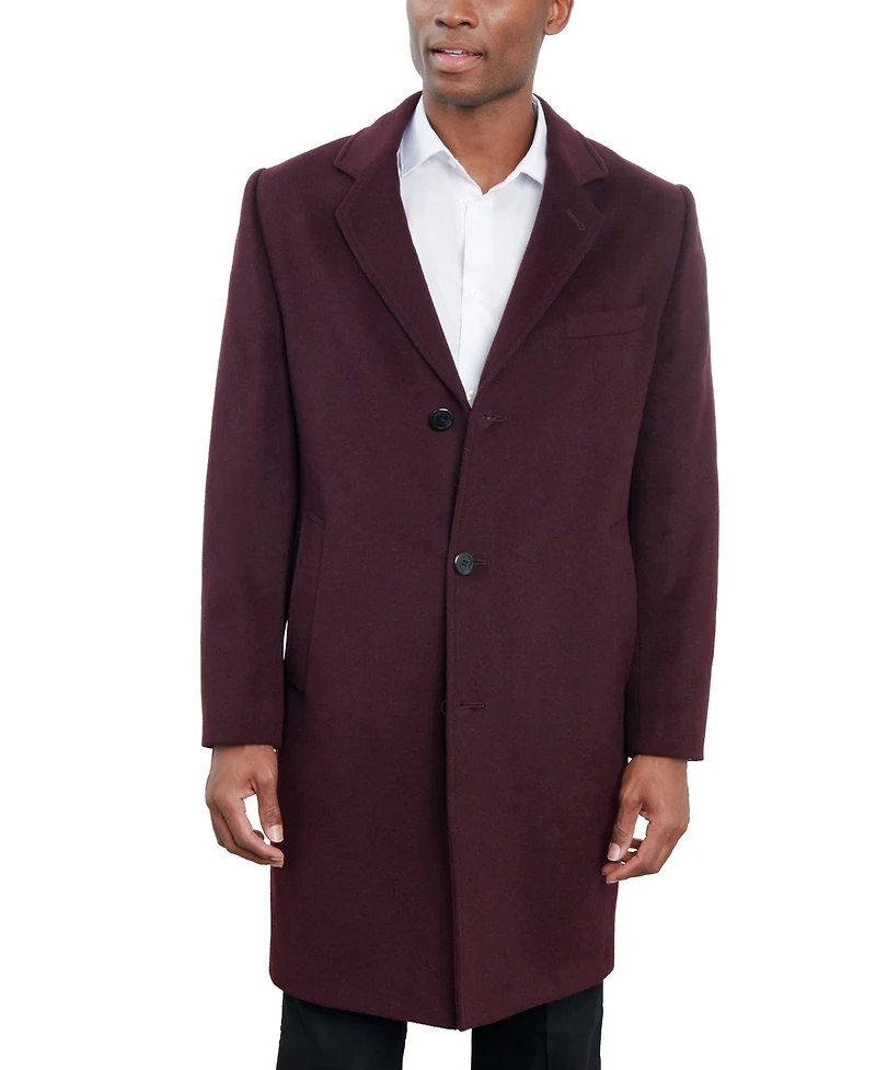 London Fog Men Signature Wool-Blend Overcoat