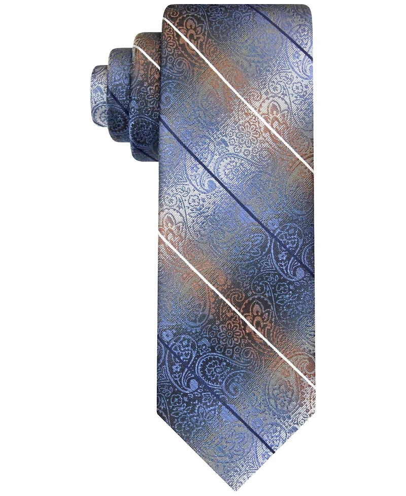 Van Heusen Men's Stripe Paisley Tie