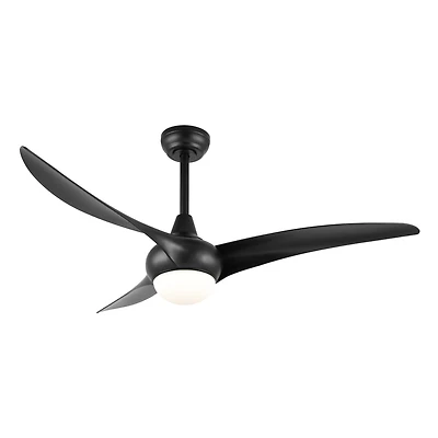 Jonathan Y Aviator Coastal Retro Iron/Plastic Swirl Integrated Led Ceiling Fan