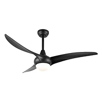 Jonathan Y Aviator Coastal Retro Iron/Plastic Swirl Integrated Led Ceiling Fan