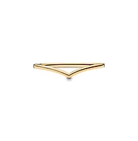 Pandora 14K Gold-Plated Timeless Polished Wishbone Ring