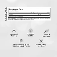 Codeage Liposomal Apigenin Supplement, 3-Month Supply, Daily Flavonoid Chamomile Extract, Liposomal Phospholipid Complex, Non-gmo Sunflower Oil, Phosp