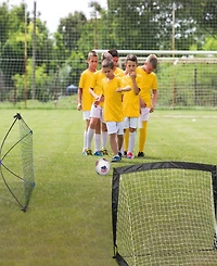 Net Playz Backyard Soccer Goal, Rebound Net for Backyard, Football Soccer Gifts for Kids Children Teens
