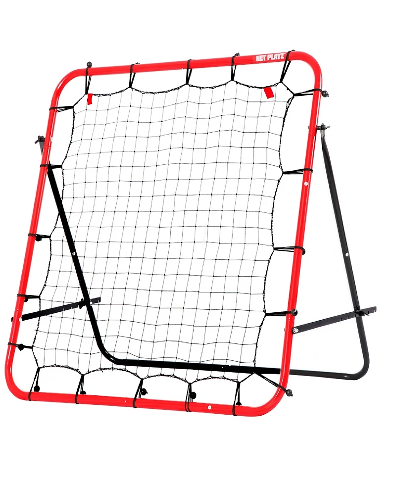 Net Playz Soccer Rebounder, Soccer Gifts, Kids Teens Football Games, Kick-back Practice Net for Skill Training, 3' x 3'