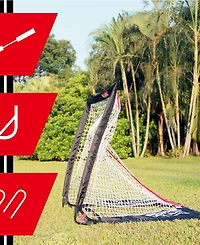 Net Playz Backyard Lacrosse Goal, Kids Backyard Training, Practice Exercise Portable Lacrosse Net, Equipment Gear, 4' x 4'
