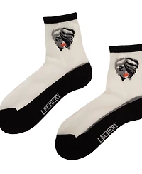 Lechery Women's Femme Fatale 2 Pairs of Sheer Crew Socks