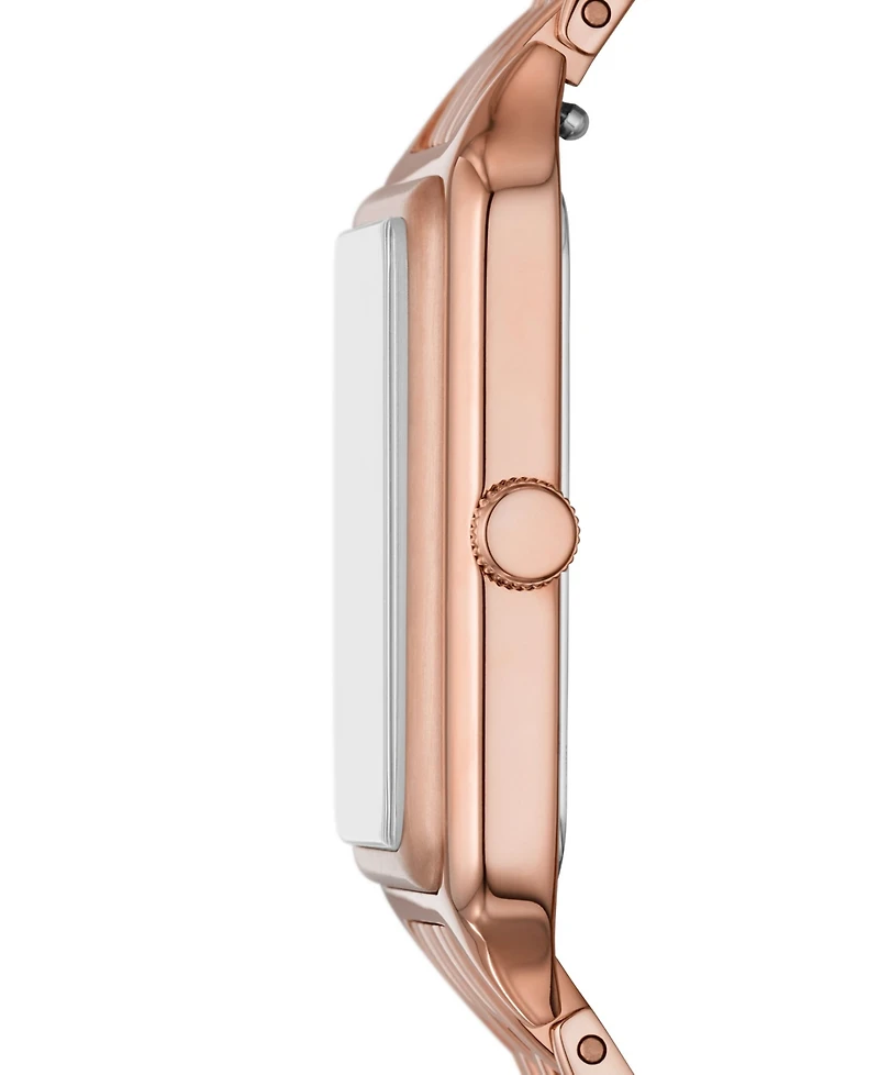 Fossil Women's Raquel Three-Hand Date Rose Gold-Tone Stainless Steel Watch 26mm