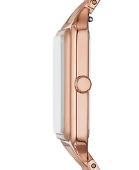 Fossil Women's Raquel Three-Hand Date Rose Gold-Tone Stainless Steel Watch 26mm