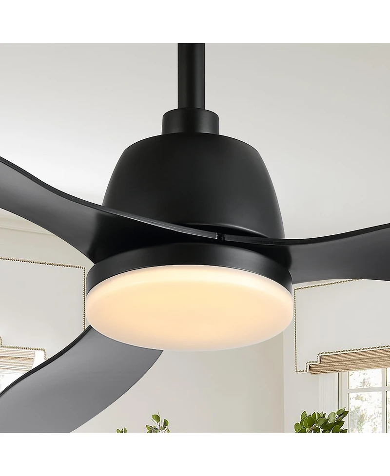 Jonathan Y Audie Classic Industrial Iron/Plastic Integrated Led Ceiling Fan