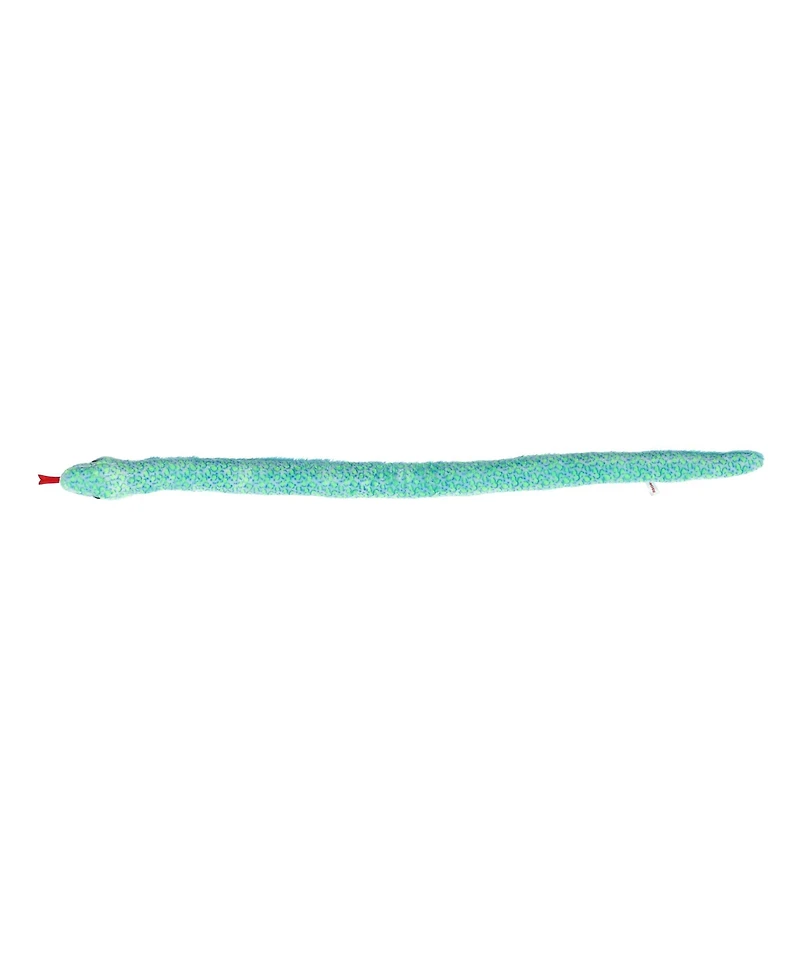 Aurora X-Large Aqua Snake Playful Plush Toy Blue 53"