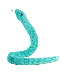 Aurora X-Large Aqua Snake Playful Plush Toy Blue 53"