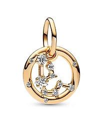 Pandora 14k Gold-Plated Zodiac Dangle Charm