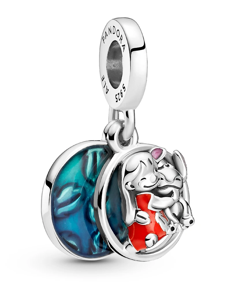 Pandora Sterling Silver Disney Lilo Stitch Family Dangle Charm