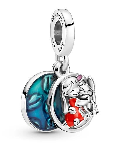 Pandora Sterling Silver Disney Lilo Stitch Family Dangle Charm