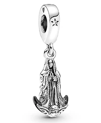 Pandora Cubic Zirconia Virgin of Guadalupe Motif Dangle Charm