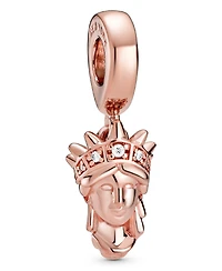 Pandora Cubic Zirconia New York Statue of Liberty Dangle Charm