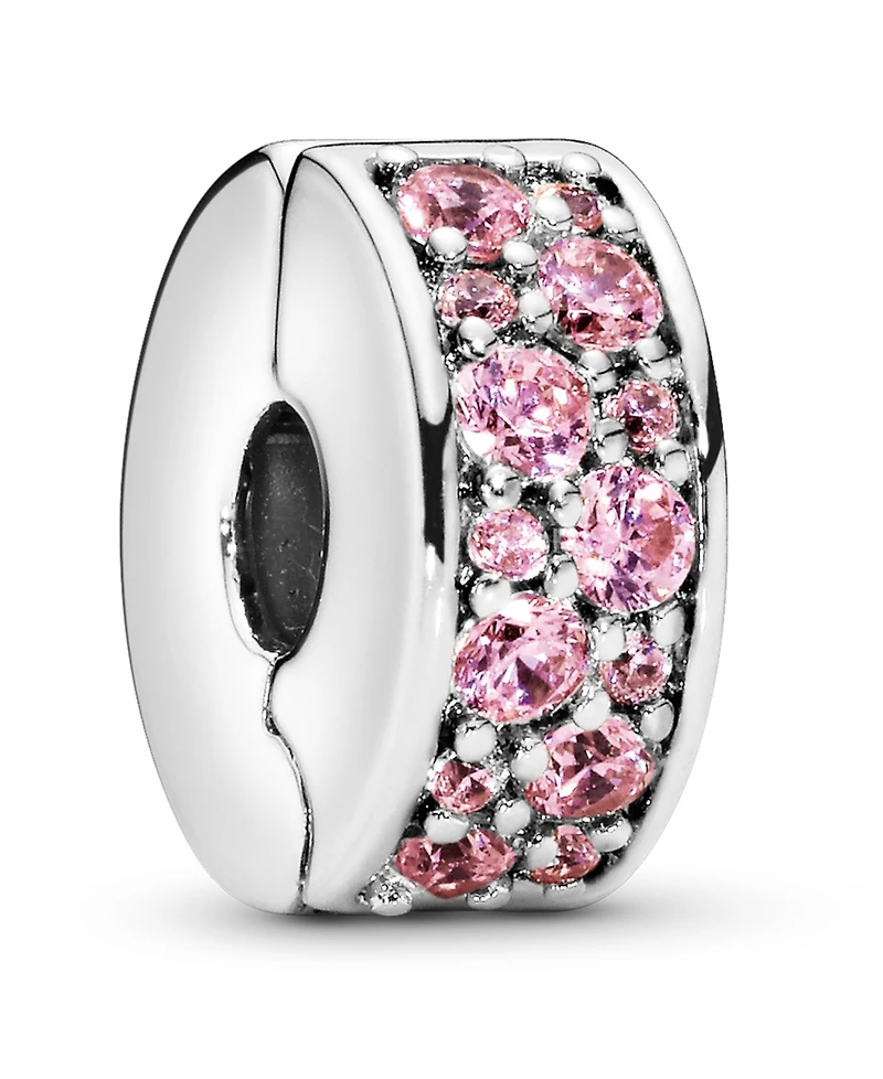 Pandora Cubic Zirconia Pave Fixed Clip Charm
