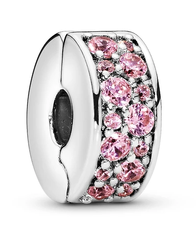 Pandora Cubic Zirconia Pave Fixed Clip Charm