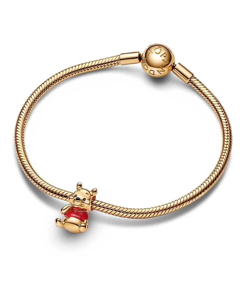 Pandora 14k Gold-Plated Unique Metal Blend Multicolor Disney Winnie the Pooh Bear Charm