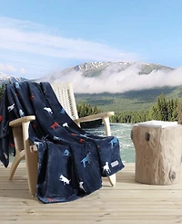 Eddie Bauer Buddy The Dog Ultra Soft Plush Fleece Throw, 70 x 50