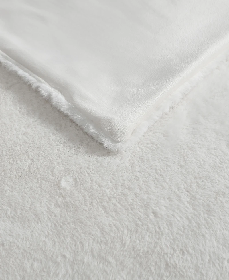 Closeout! Kenneth Cole Reaction Solid Faux Fur Throw, 60x50