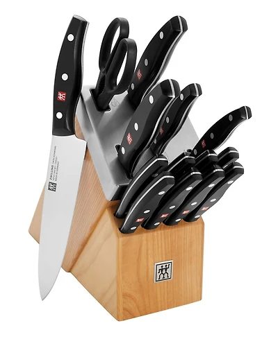Zwilling Twin Signature 15-Piece Self-Sharpening Knife Block Set