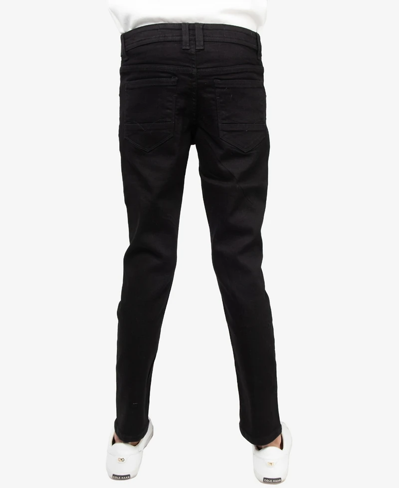 Big Boy's Ripped and Repaired Stretch Jeans - Child