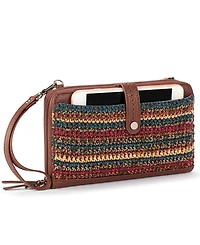 The Sak Iris Crochet Smartphone Convertible Crossbody Wallet