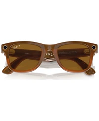 Ray-Ban Unisex Ai Meta Gen1 Wayfarer Polarized Sunglasses, RW4006