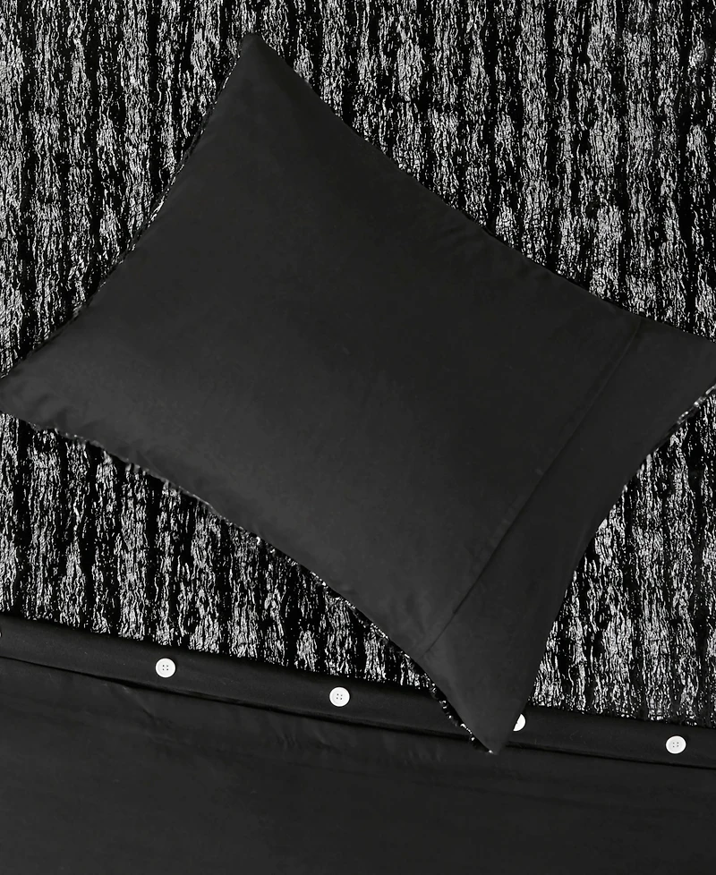 Intelligent Design Naomi Metallic Print Faux Fur 2 Piece Duvet Cover Set, Twin/Twin Xl