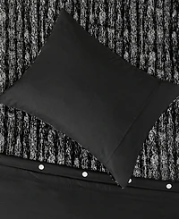 Intelligent Design Naomi Metallic Print Faux Fur 2 Piece Duvet Cover Set, Twin/Twin Xl