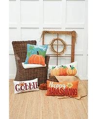 Blessed Pumpkin Hooked Throw Pillow