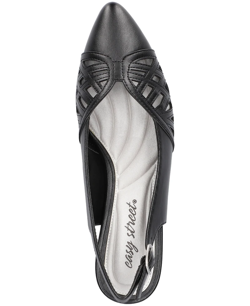 Easy Street Women's Bizzy Buckle Slingback Pumps