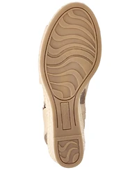 Easy Street Women's Serena Zip Espadrille Wedge Sandals