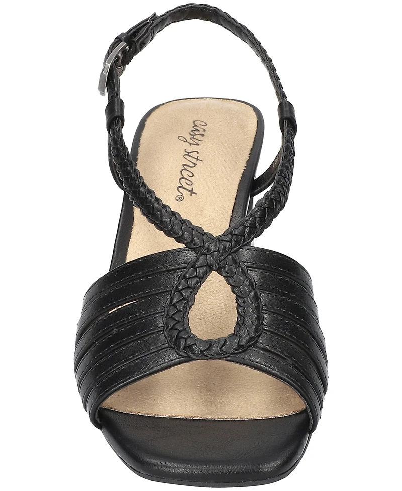 Easy Street Women's Topaz Square Toe Sandals