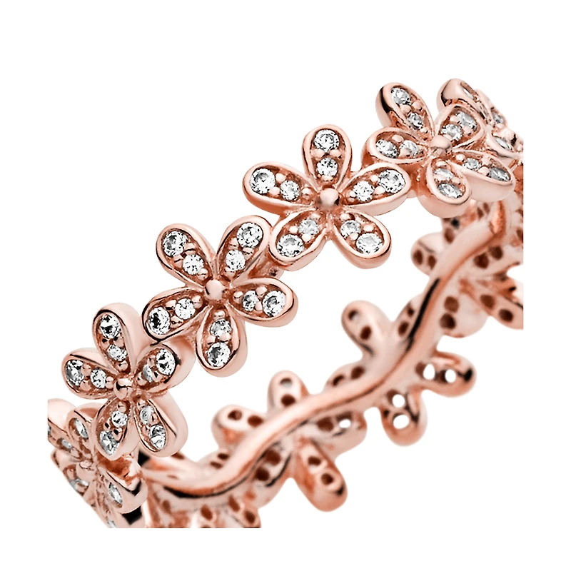 Pandora Cubic Zirconia Moments Daisy Flower Ring