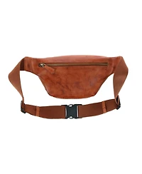 Trafalgar Men's Caelen Leather Adjustable Waist Pack Sling Bag