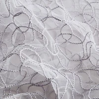 Hlc.Me Audrey Embroidered Premium Soft Decorative Sheer Voile Light Filtering Grommet Window Treatment Curtain Drapery Panels For Bedroom Living Room Set Of 2 Panels